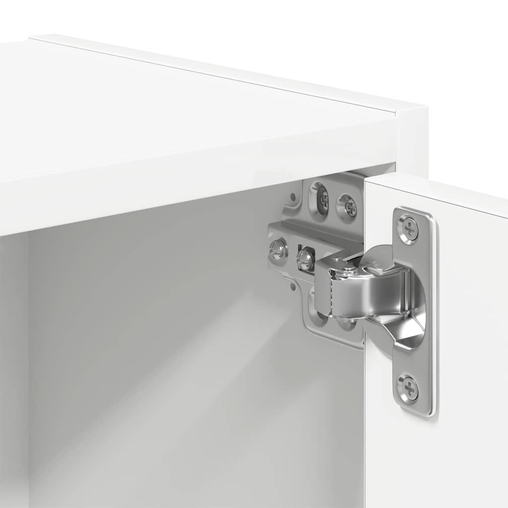 vidaXL Βιβλιοθήκη Λευκή 40x24x52 εκ. από Επεξεργασμένο Ξύλο