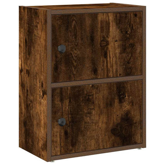 vidaXL Βιβλιοθήκη Καπνιστή Δρυς 40x24x52 εκ. από Επεξεργασμένο Ξύλο