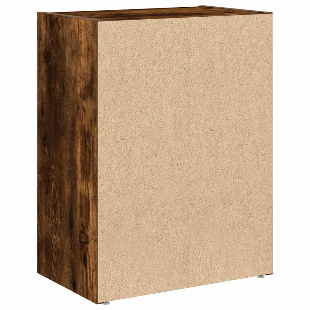 vidaXL Βιβλιοθήκη Καπνιστή Δρυς 40x24x52 εκ. από Επεξεργασμένο Ξύλο