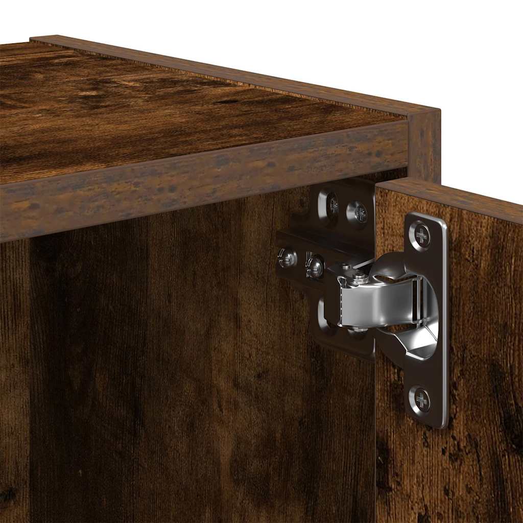 vidaXL Βιβλιοθήκη Καπνιστή Δρυς 40x24x52 εκ. από Επεξεργασμένο Ξύλο