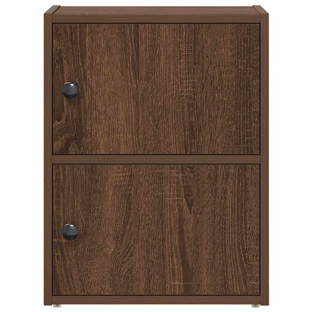 vidaXL Βιβλιοθήκη Καφέ Δρυς 40x24x52 εκ. από Επεξεργασμένο Ξύλο