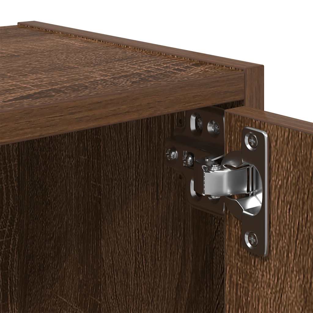 vidaXL Βιβλιοθήκη Καφέ Δρυς 40x24x52 εκ. από Επεξεργασμένο Ξύλο