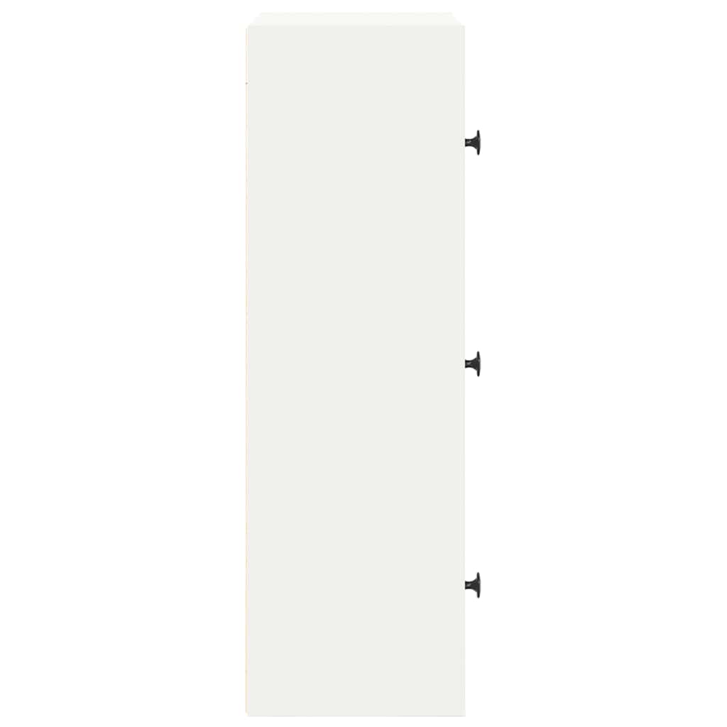 vidaXL Βιβλιοθήκη Λευκή 40x24x77 εκ. από Επεξεργασμένο Ξύλο