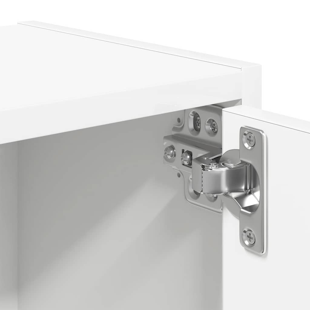 vidaXL Βιβλιοθήκη Λευκή 40x24x77 εκ. από Επεξεργασμένο Ξύλο