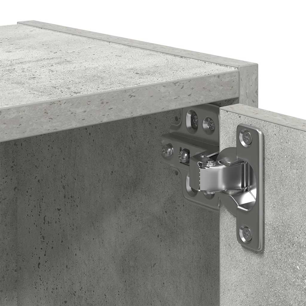 vidaXL Βιβλιοθήκη Γκρι Σκυροδέματος 40x24x77 εκ. Επεξεργ. Ξύλο