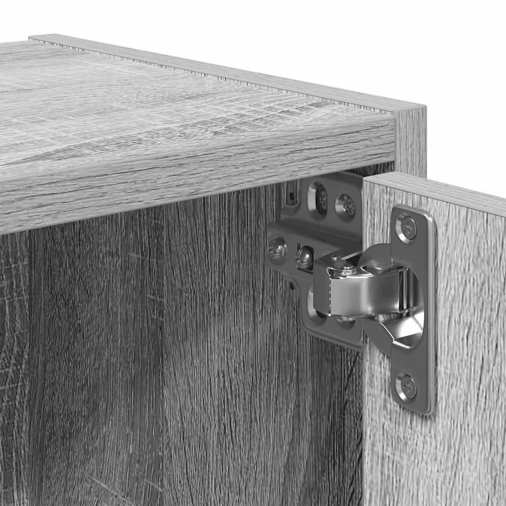 vidaXL Βιβλιοθήκη Γκρι Sonoma 40x24x77 εκ. από Επεξεργασμένο Ξύλο