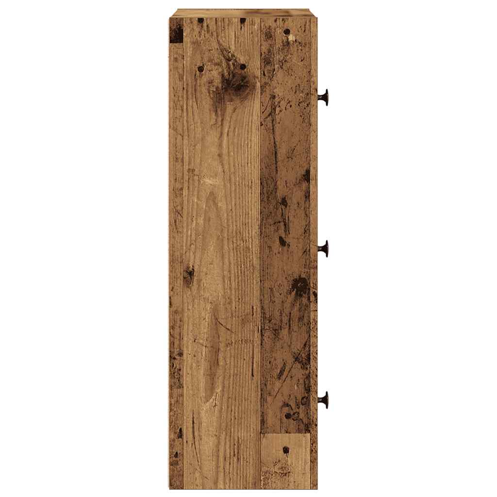 vidaXL Βιβλιοθήκη Όψη Παλαιού Ξύλου 40x24x77 εκ. Επεξεργασμένο Ξύλο