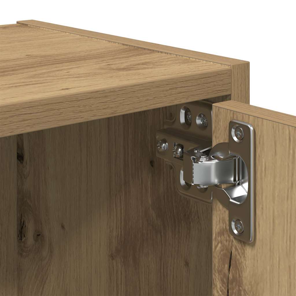 vidaXL Βιβλιοθήκη Αρτισιανή Δρυς 40x24x77 εκ. Επεξ. Ξύλο