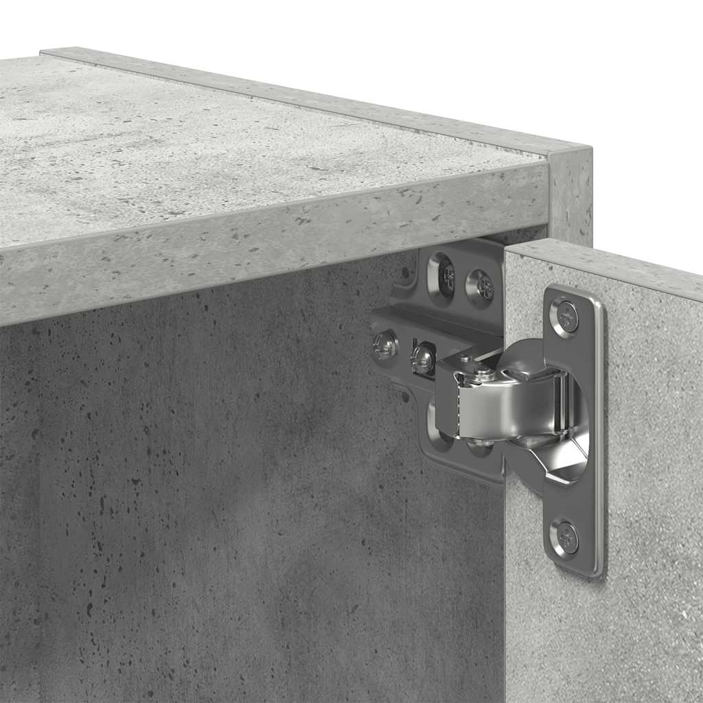 vidaXL Βιβλιοθήκη Γκρι Σκυροδέματος 40x24x102 εκ. Επεξεργ. Ξύλο