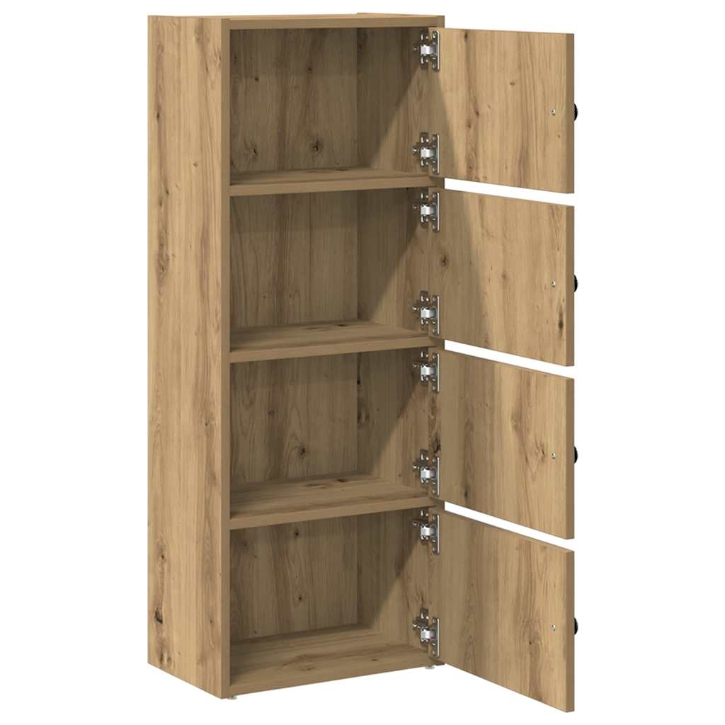 vidaXL Βιβλιοθήκη Αρτισιανή Δρυς 40x24x102 εκ. Επεξ. Ξύλο