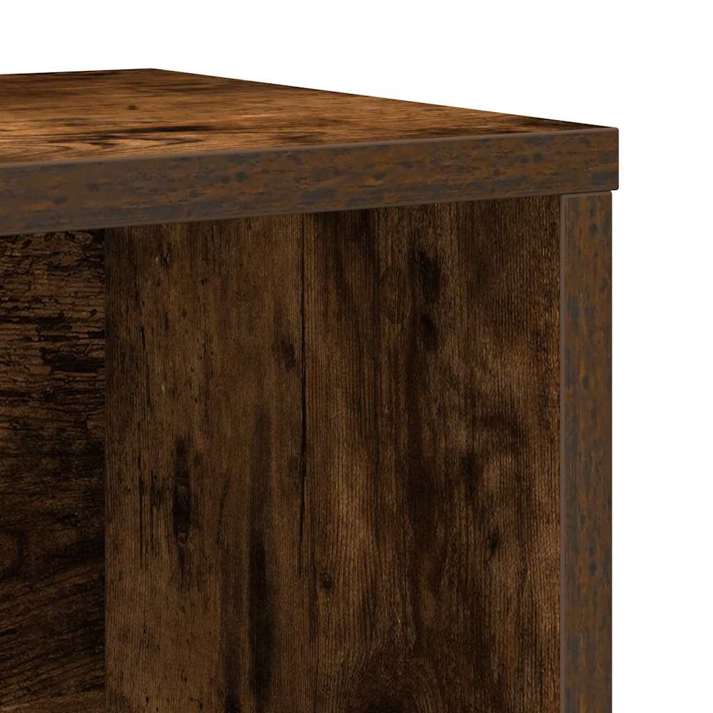 vidaXL Βιβλιοθήκη Καπνιστή Δρυς 60x24x101,5 εκ. από Επεξεργασμένο Ξύλο