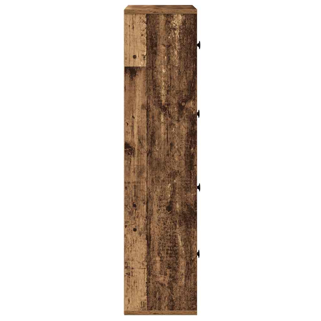 vidaXL Βιβλιοθήκη Όψη Παλαιού Ξύλου 60x24x101,5 εκ. Επεξεργασμένο Ξύλο