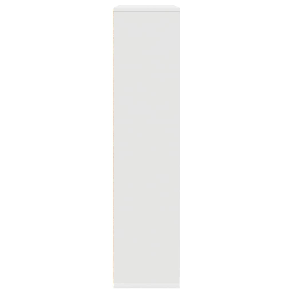 vidaXL Βιβλιοθήκη Λευκή 89x24x101,5 εκ. από Επεξεργασμένο Ξύλο