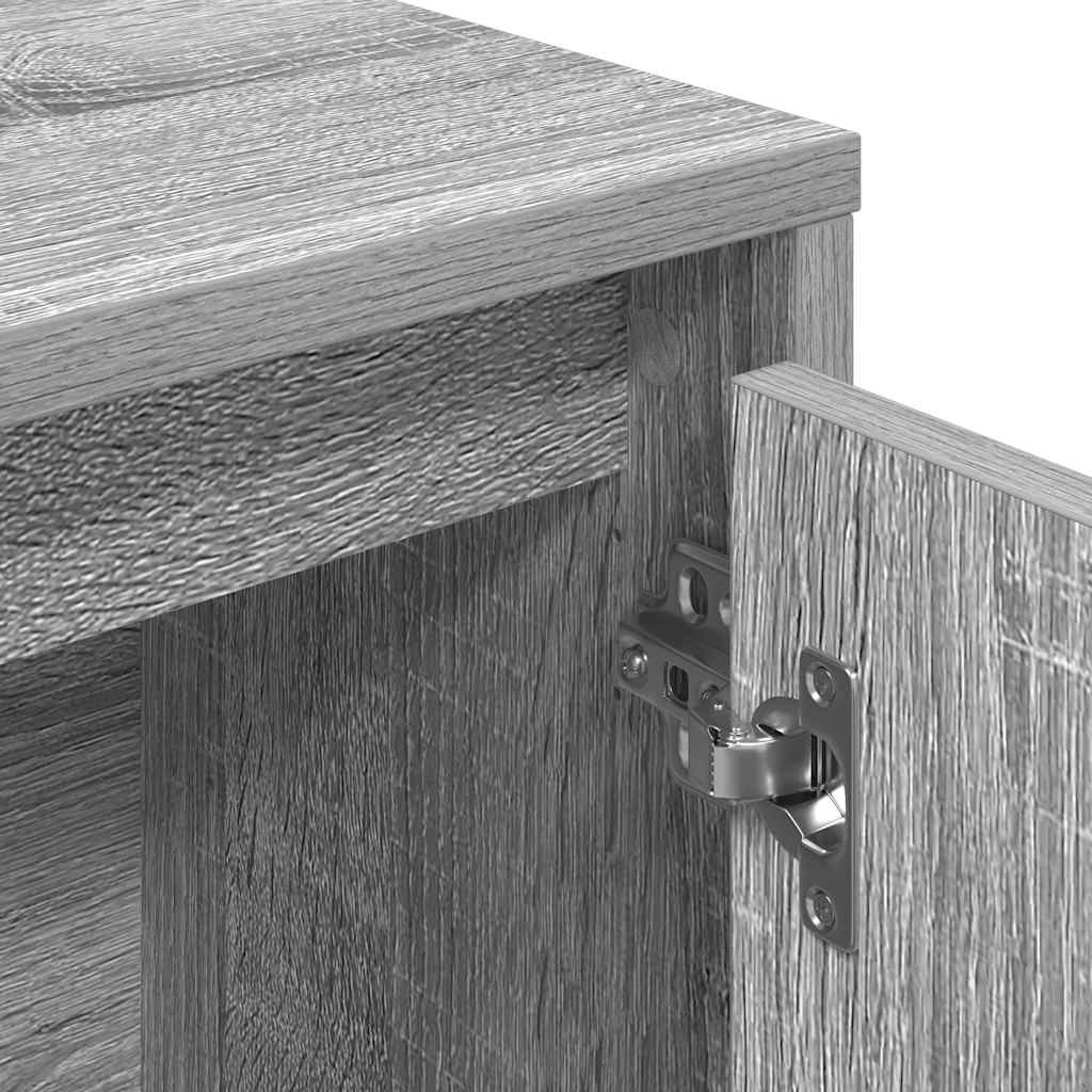 vidaXL Βιβλιοθήκη Γκρι Sonoma 89x24x101,5 εκ. από Επεξεργασμένο Ξύλο