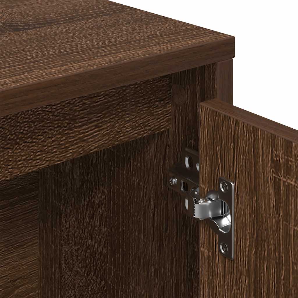 vidaXL Βιβλιοθήκη Καφέ Δρυς 89x24x101,5 εκ. από Επεξεργασμένο Ξύλο