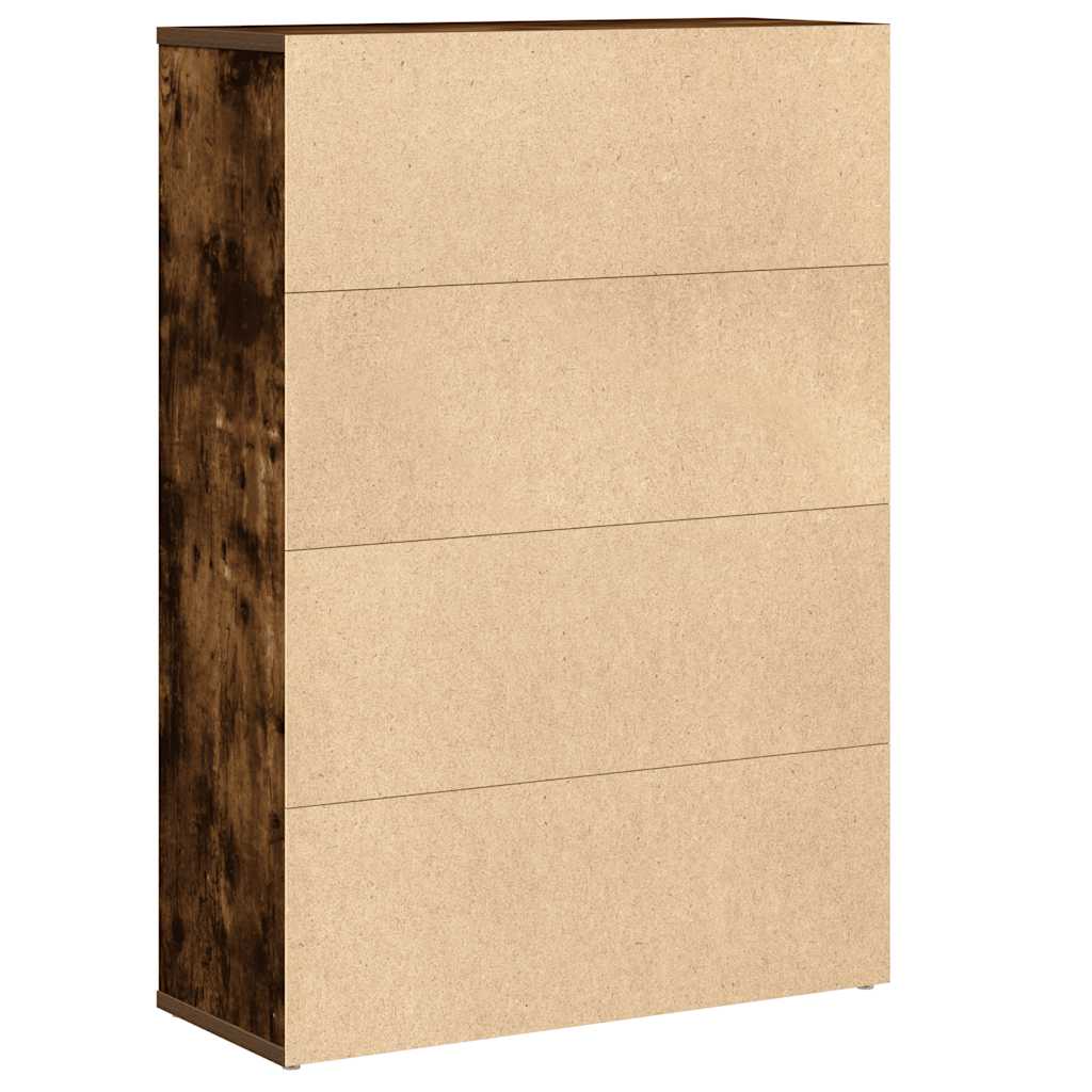 vidaXL Βιβλιοθήκη Καπνιστή Δρυς 60x24x85 εκ. από Επεξεργασμένο Ξύλο