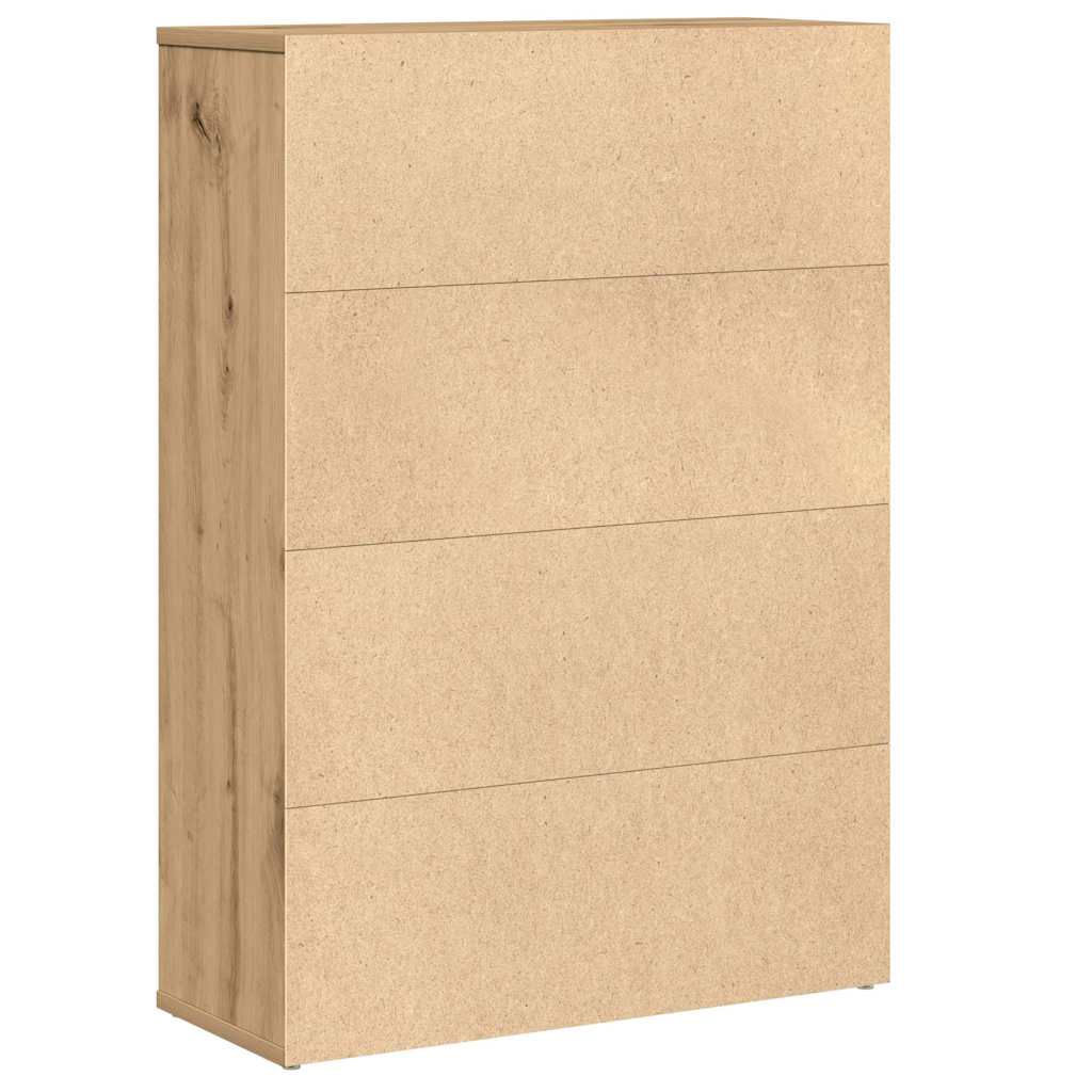 vidaXL Βιβλιοθήκη Αρτισιανή Δρυς 60x24x85 εκ. Επεξ. Ξύλο