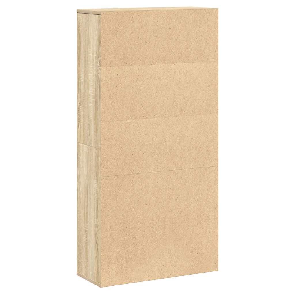 vidaXL Βιβλιοθήκη Sonoma Δρυς 60x24x120 εκ. από Επεξεργασμένο Ξύλο