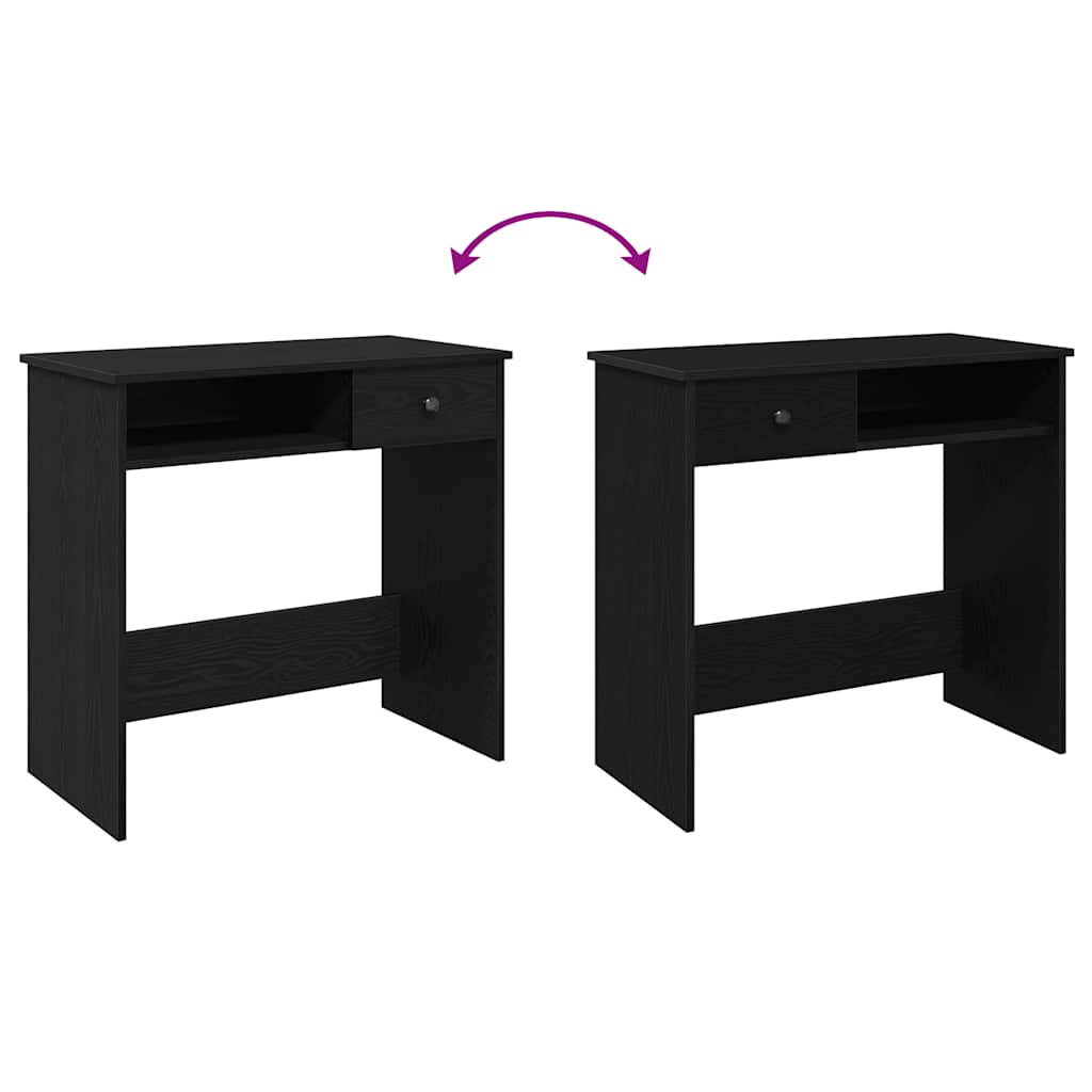 vidaXL Γραφείο Μαύρο 80 x 40 x 75 εκ. από Μοριοσανίδα