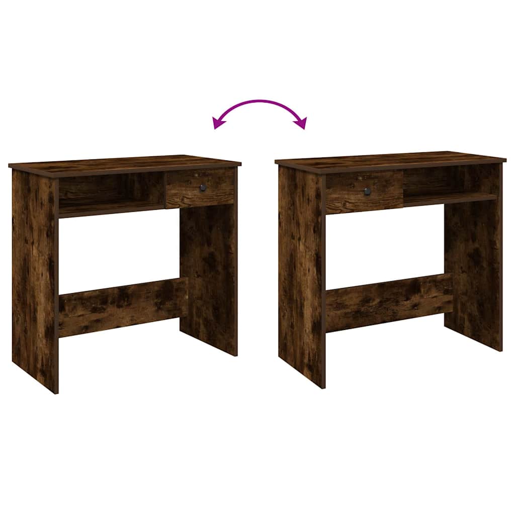 vidaXL Γραφείο Καπνιστή Δρυς 80 x 40 x 75 εκ. από Επεξεργασμένο Ξύλο