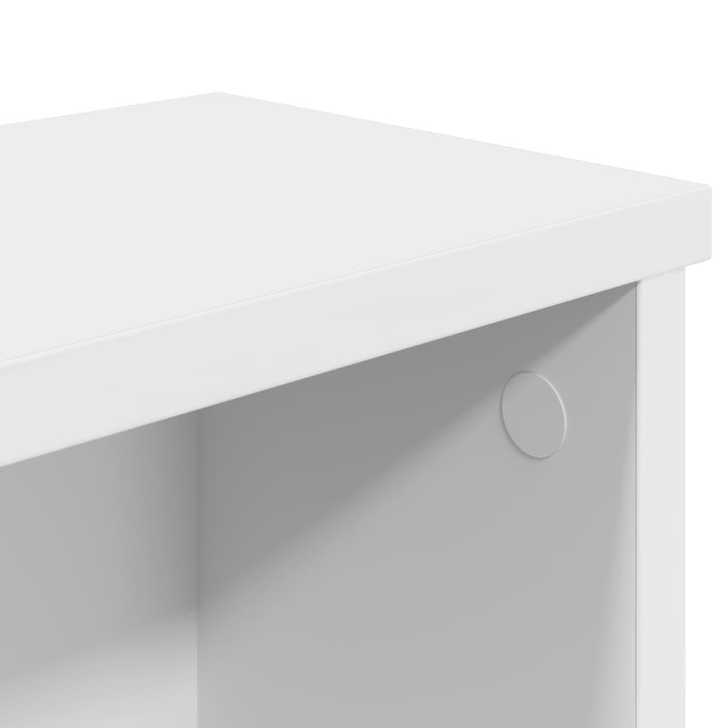 vidaXL Ράφια κουζίνας στοιβαζόμενα 2 τεμάχια Λευκό 50x15x16 cm