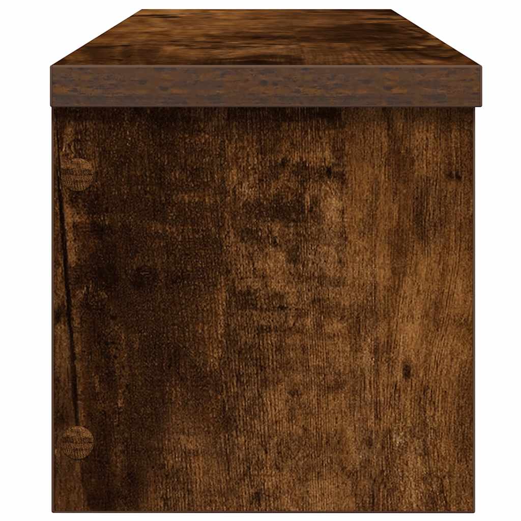 vidaXL Ράφι κουζίνας στοιβαζόμενο καπνιστό δρυ60x15x16 εκ.