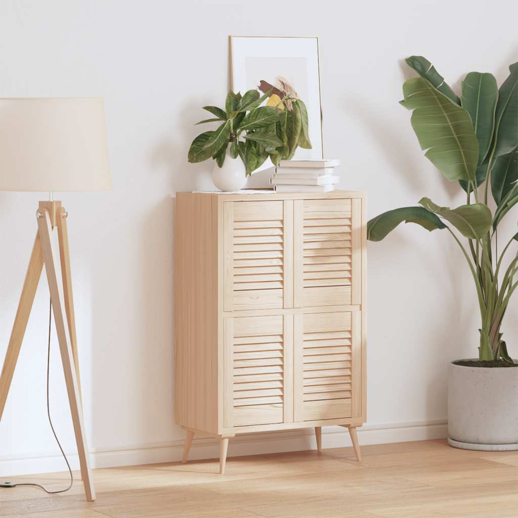 vidaXL Πορτάκια με Περσίδες 4 Τεμ. 39,5x29,5 εκ. από Μασίφ Ξύλο Πεύκου