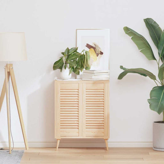 vidaXL Πορτάκια με Περσίδες 2 Τεμ. 61,5x29,5 εκ. από Μασίφ Ξύλο Πεύκου