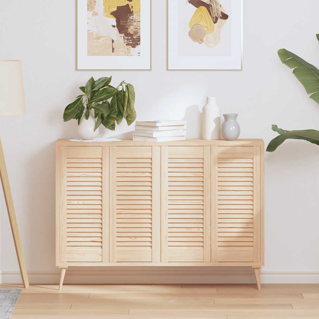 vidaXL Πορτάκια με Περσίδες 4 Τεμ. 69x29,5 εκ. από Μασίφ Ξύλο Πεύκου