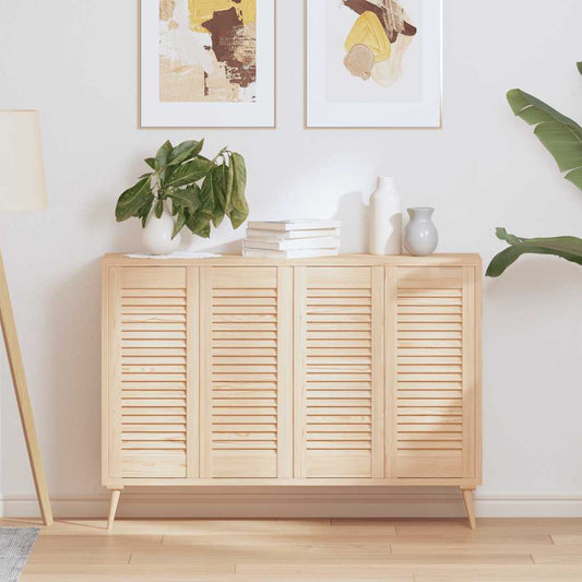 vidaXL Πορτάκια με Περσίδες 4 Τεμ. 69x29,5 εκ. από Μασίφ Ξύλο Πεύκου