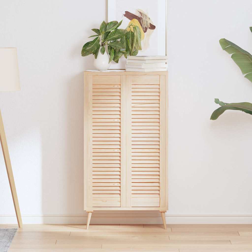 vidaXL Πορτάκια με Περσίδες 2 Τεμ. 99x29,5 εκ. από Μασίφ Ξύλο Πεύκου