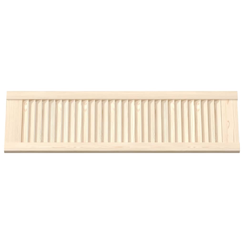 vidaXL Πορτάκια με Περσίδες 4 Τεμ. 99x29,5 εκ. από Μασίφ Ξύλο Πεύκου