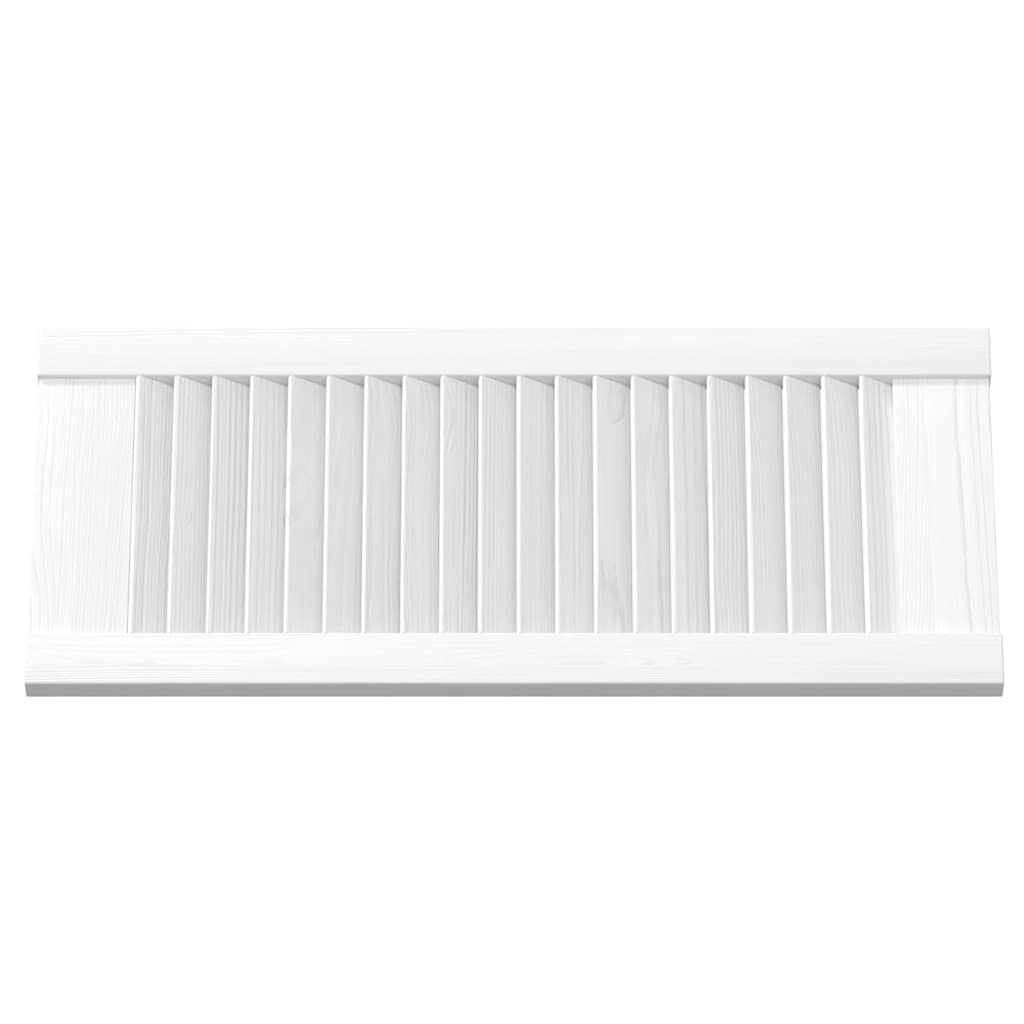 vidaXL Πόρτα ντουλαπιού Louvred Design Λευκό 61,5x29,5 cm