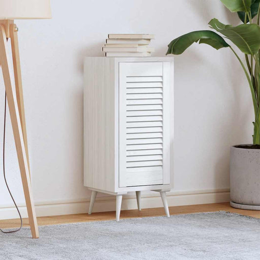 vidaXL Πόρτα ντουλαπιού Louvred Design Λευκό 61,5x29,5 cm