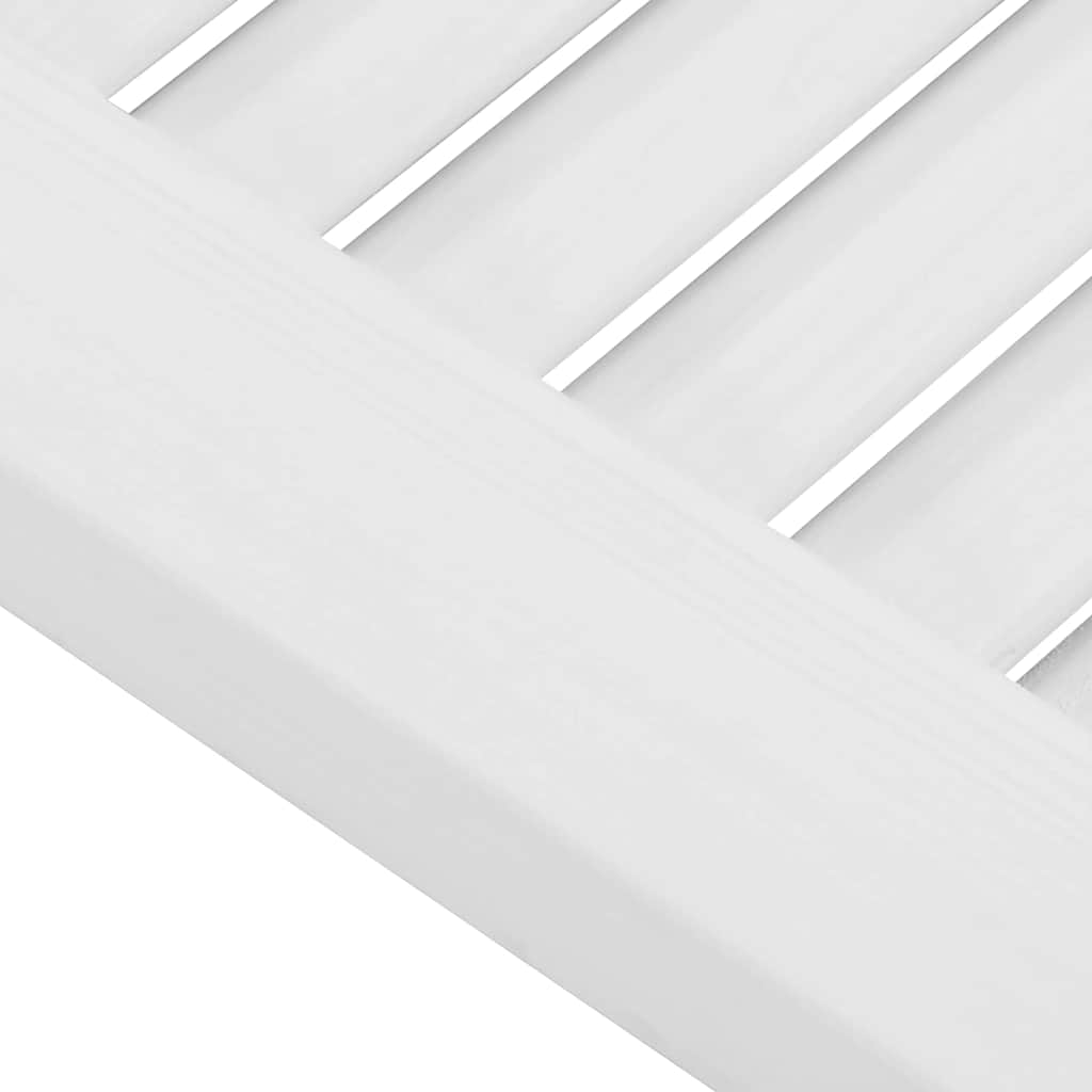 vidaXL Πόρτες ντουλαπιών Louvred Design 4 τεμάχια Λευκό 61,5x29,5 cm