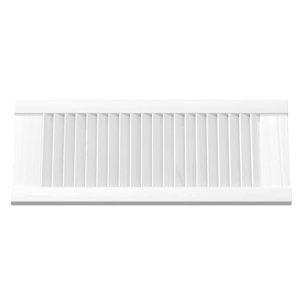 vidaXL Πόρτα ντουλαπιού Louvred Design Λευκό 69x29,5 cm