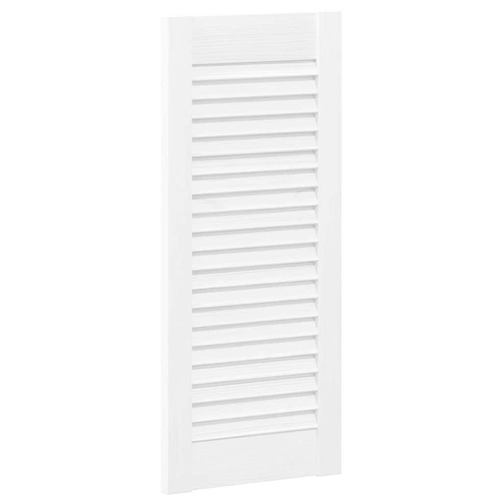 vidaXL Πόρτα Ντουλάπας 4 τεμ. Λευκό 69 x 49,4 εκ. Μασίφ Ξύλο Πεύκου