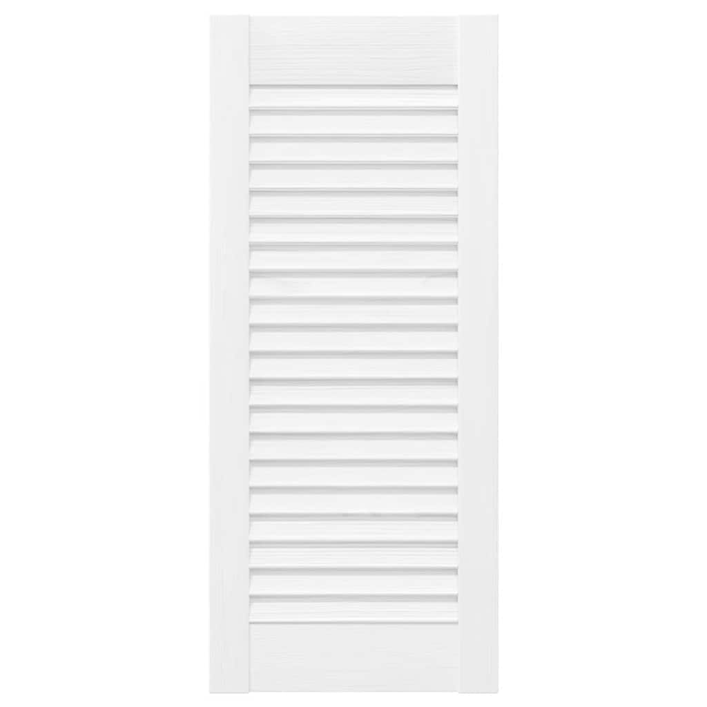 vidaXL Πόρτα Ντουλάπας 4 τεμ. Λευκό 69 x 49,4 εκ. Μασίφ Ξύλο Πεύκου