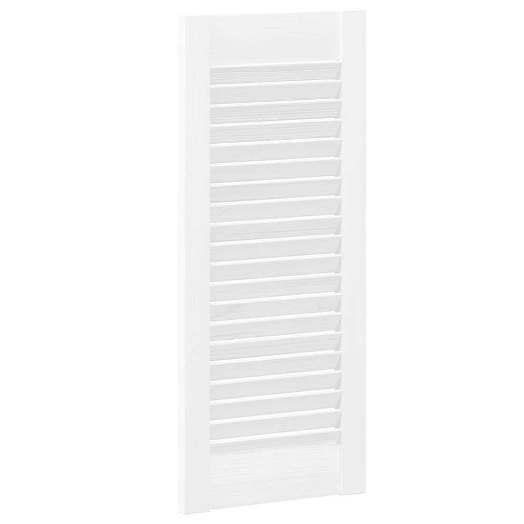 vidaXL Πόρτα Ντουλάπας 4 τεμ. Λευκό 69 x 49,4 εκ. Μασίφ Ξύλο Πεύκου