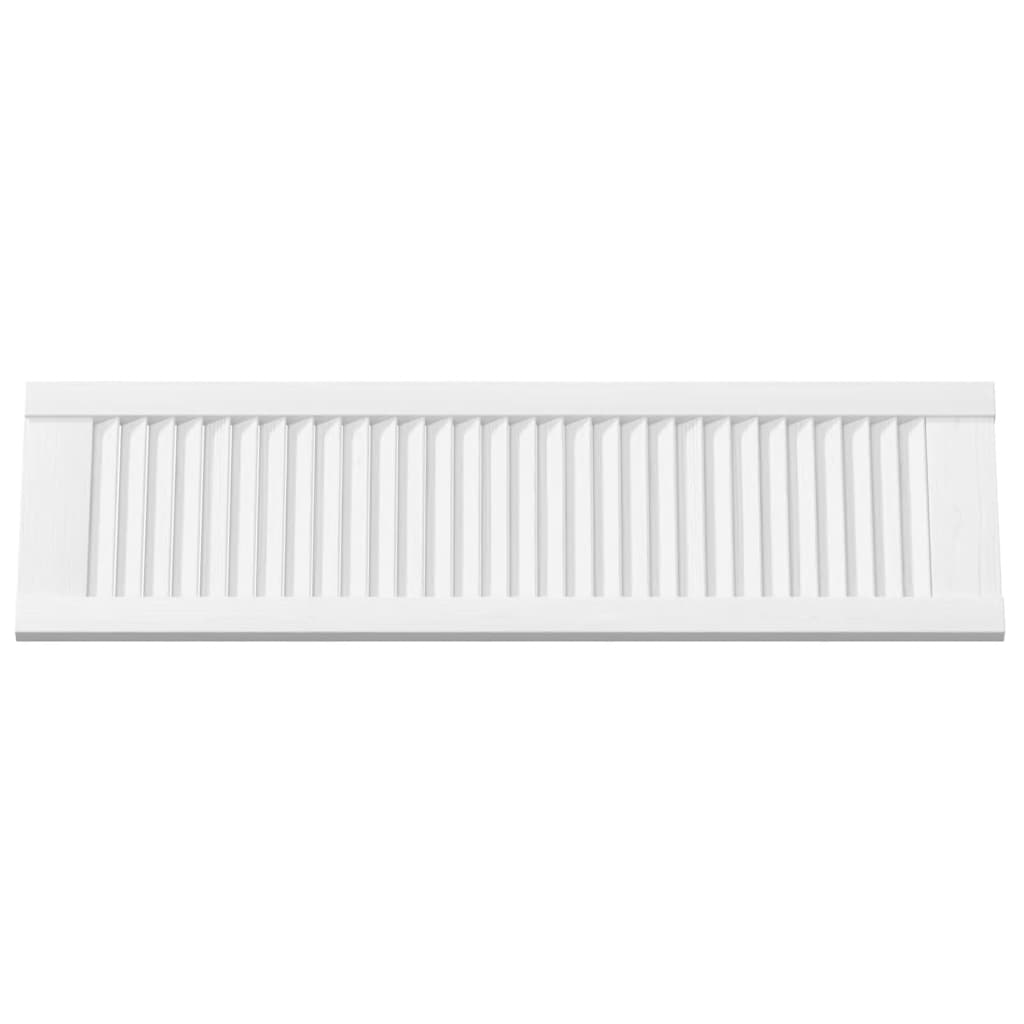 vidaXL Πόρτα ντουλαπιού Louvred Design Λευκό 99x29,5 cm