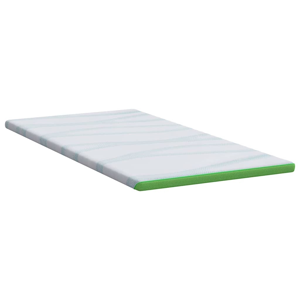 vidaXL Στρώμα επικάλυψης Λευκό και Πράσινο 100 x 200 cm