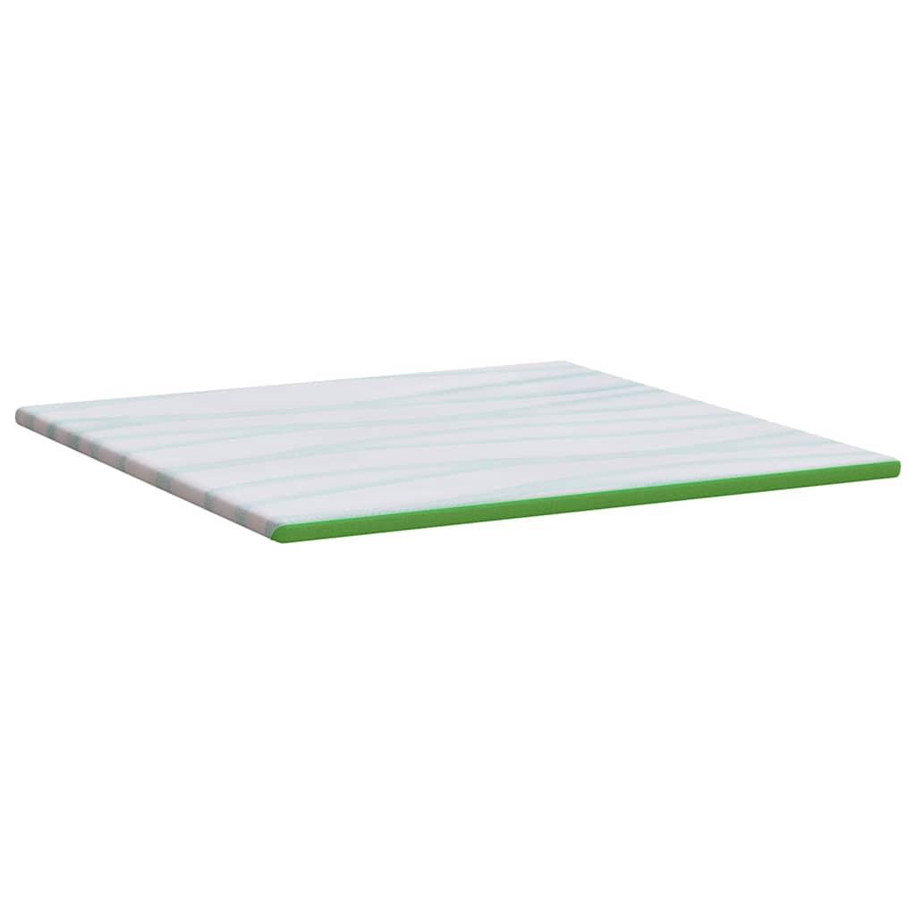 vidaXL Στρώμα επικάλυψης Λευκό και Πράσινο 180 x 200 cm