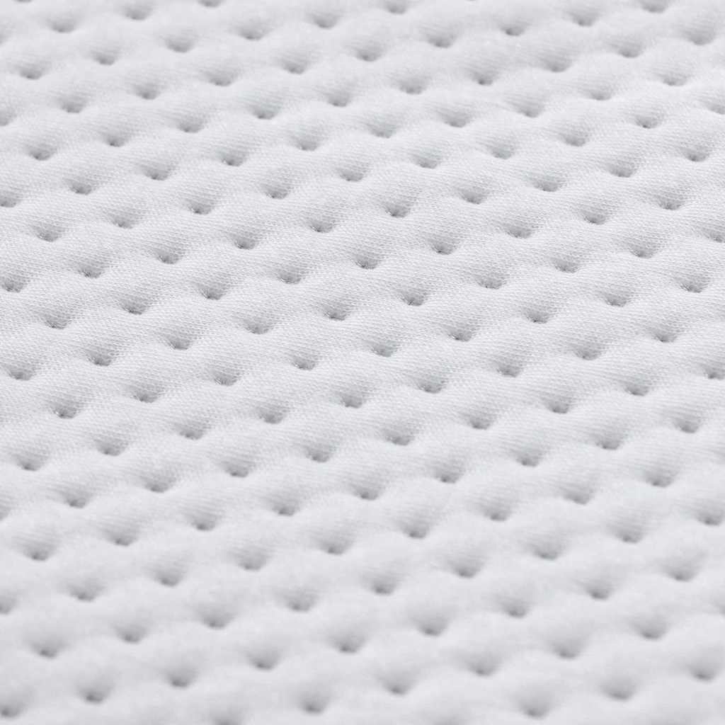 vidaXL Στρώμα επικάλυψης Λευκό 160 x 200 cm Υφασμα Jacquard