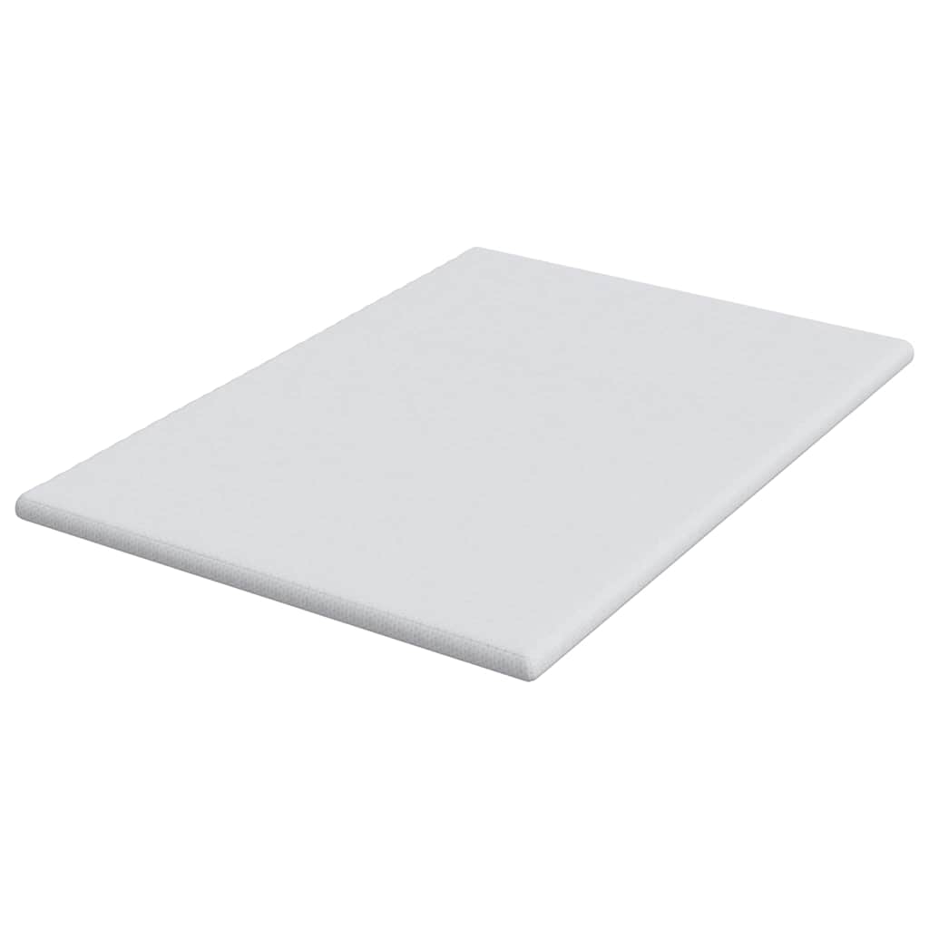 vidaXL Στρώμα επικάλυψης Λευκό 160 x 200 cm Υφασμα Jacquard