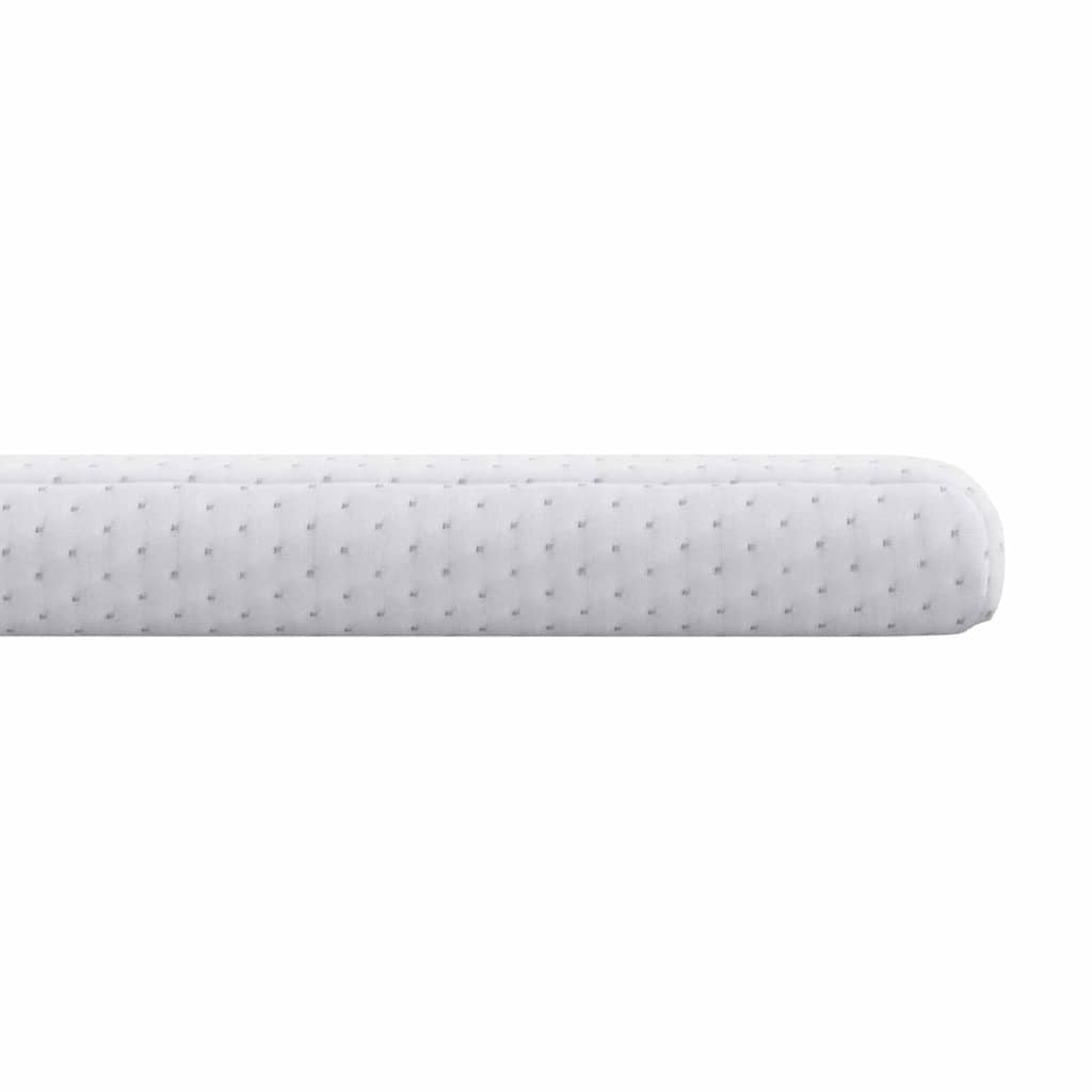 vidaXL Στρώμα επικάλυψης Λευκό 160 x 200 cm Υφασμα Jacquard