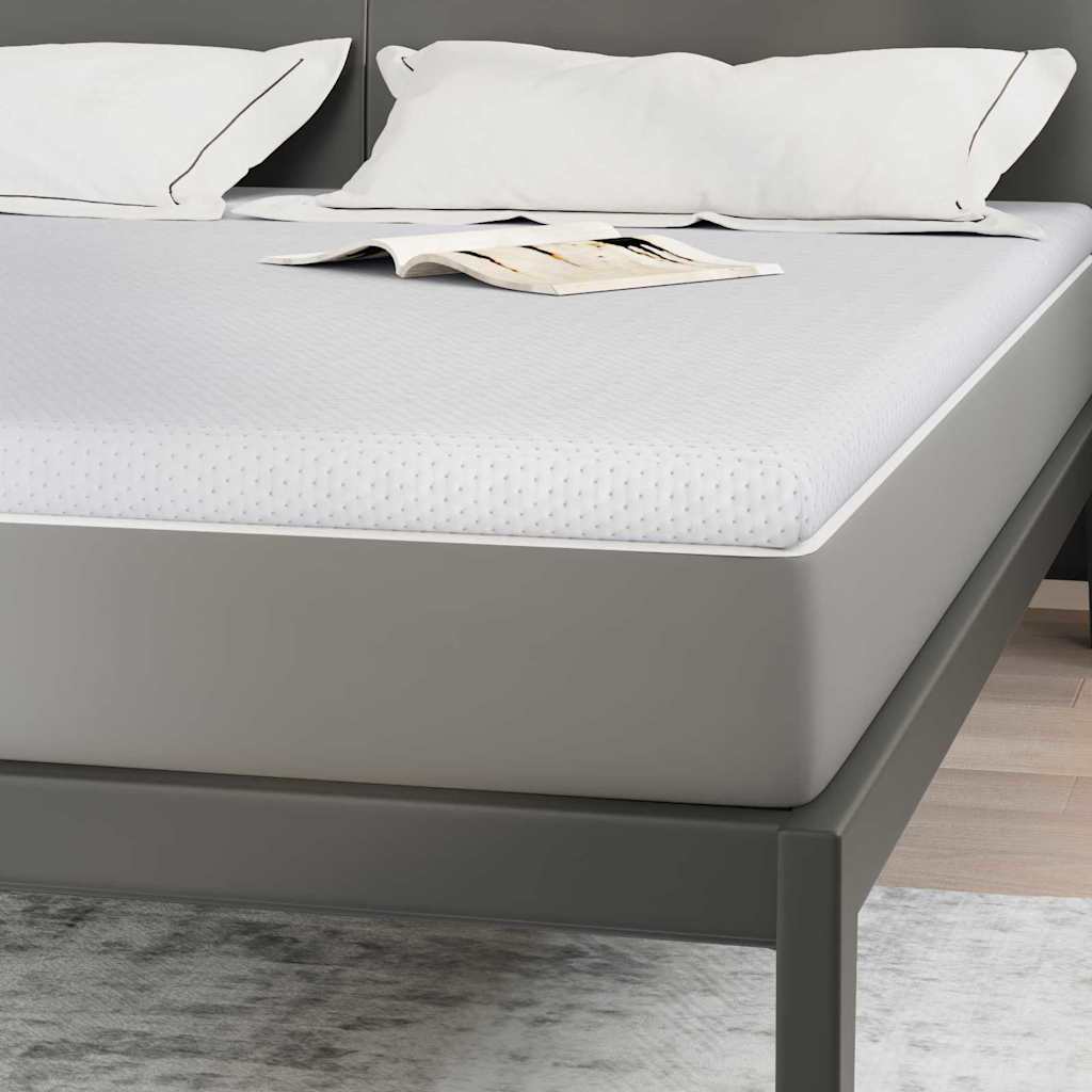 vidaXL Στρώμα επικάλυψης Λευκό 180 x 200 cm Υφασμα Jacquard