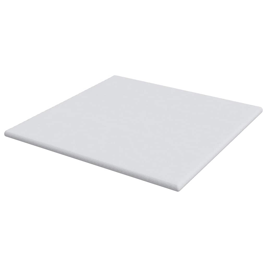vidaXL Στρώμα επικάλυψης Λευκό 200 x 200 cm Υφασμα Jacquard