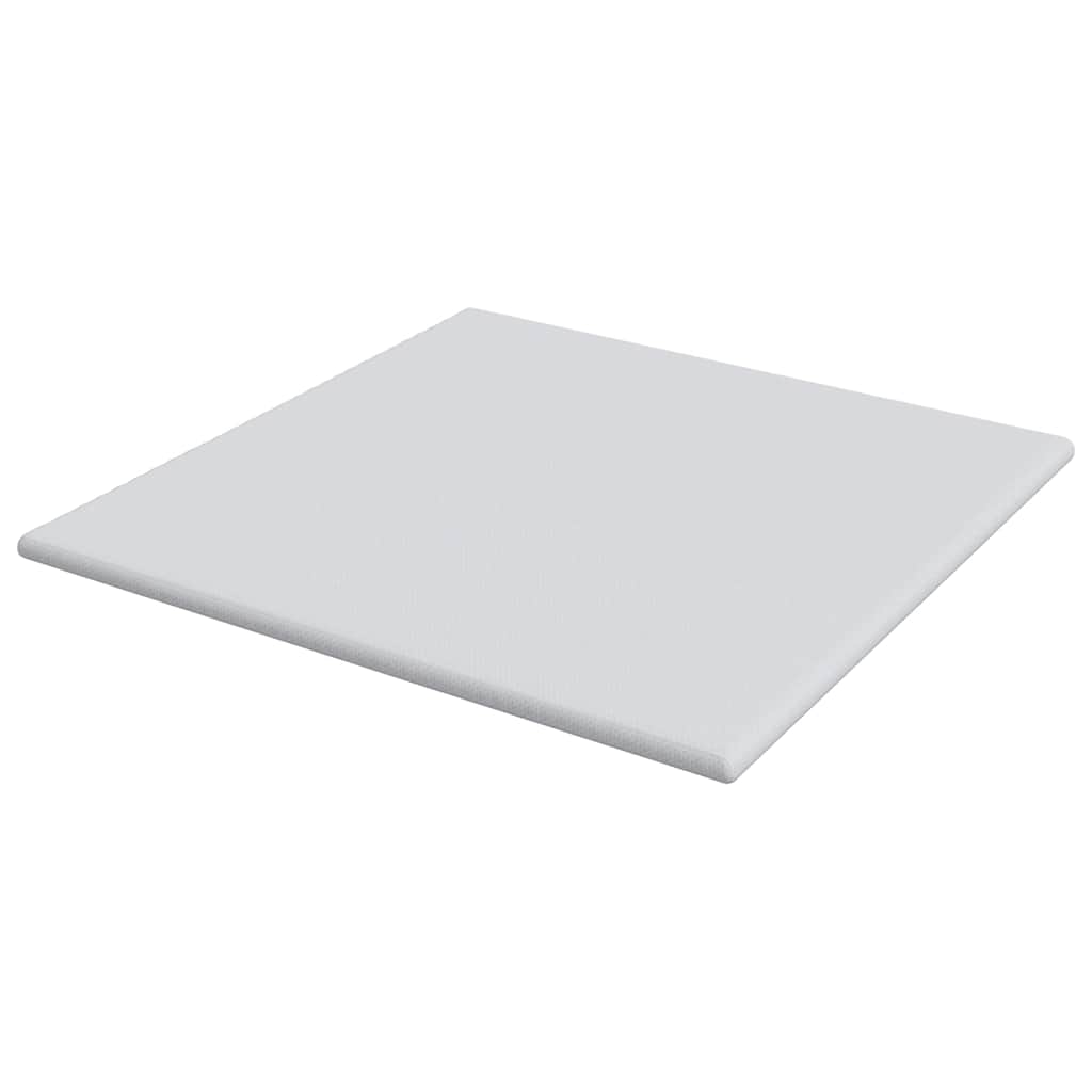 vidaXL Στρώμα επικάλυψης Λευκό 200 x 200 cm Υφασμα Jacquard