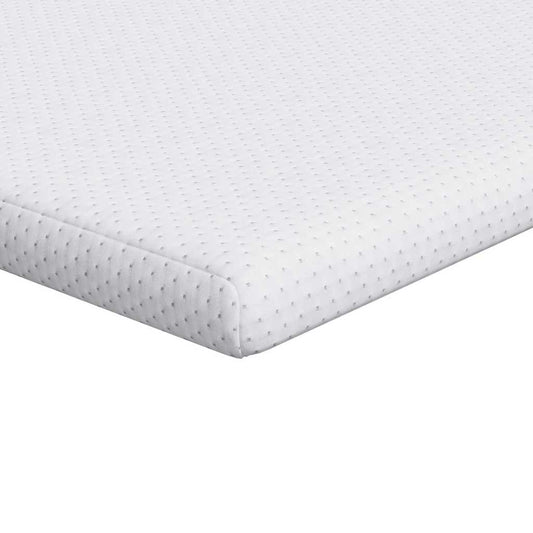 vidaXL Στρώμα επικάλυψης Λευκό 80 x 200 cm Υφασμα Jacquard