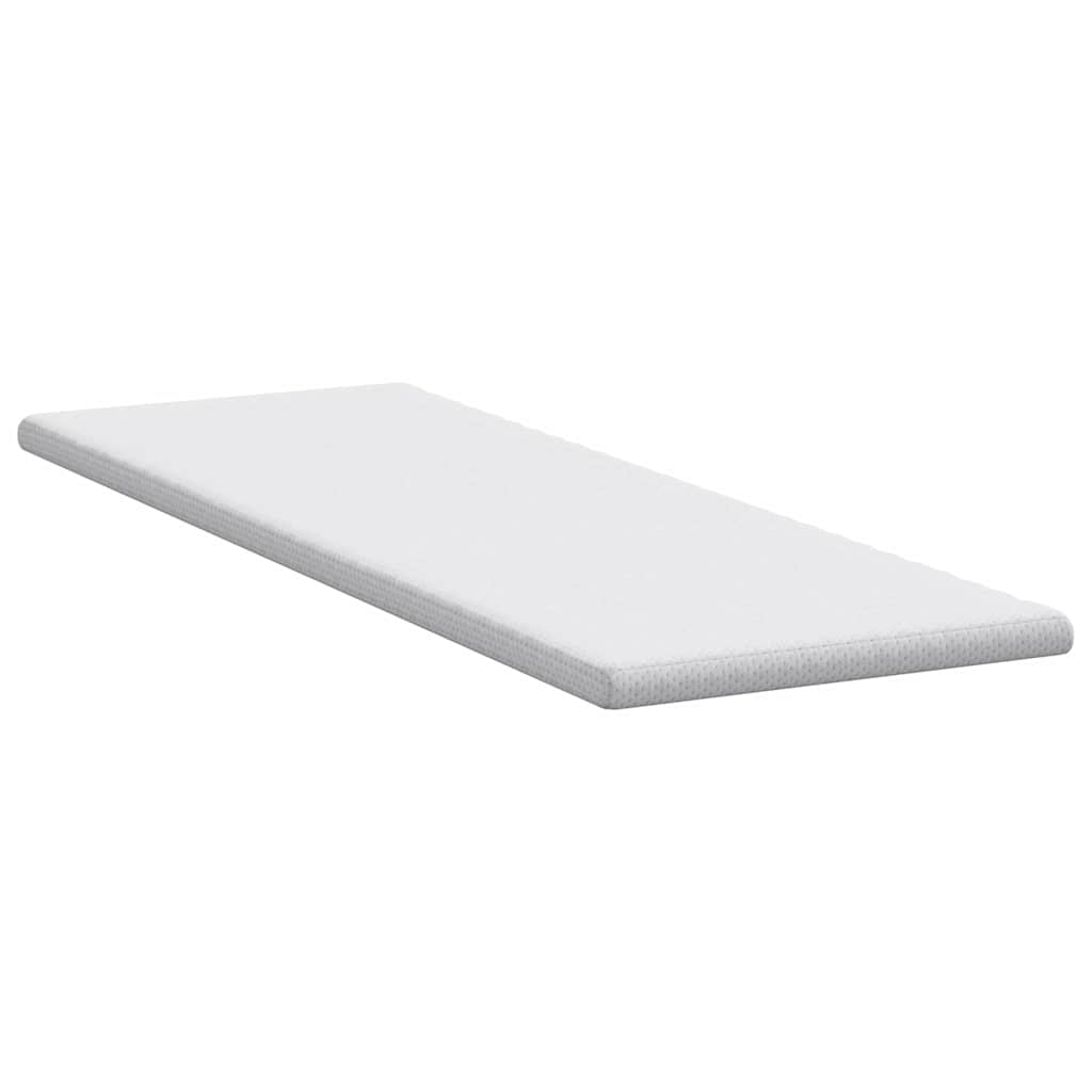 vidaXL Στρώμα επικάλυψης Λευκό 80 x 200 cm Υφασμα Jacquard